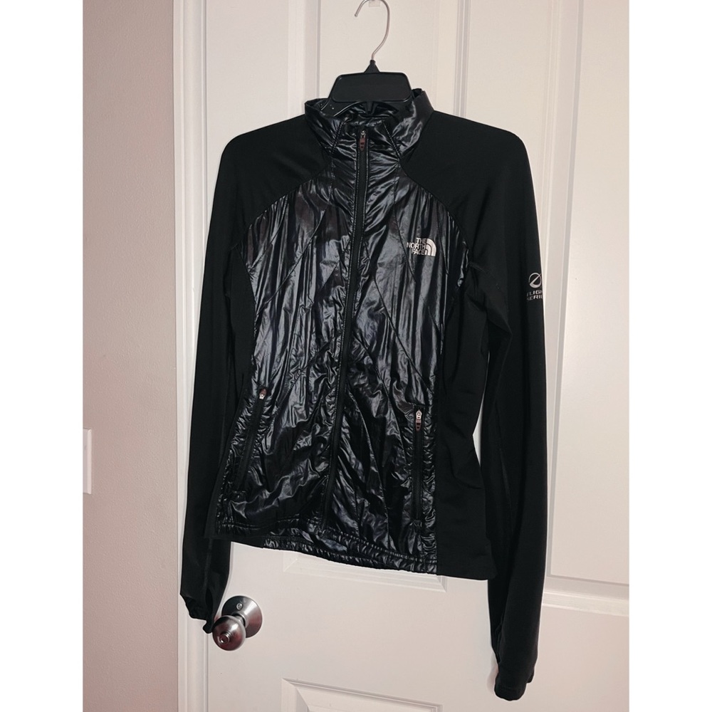 Black Northface light coat